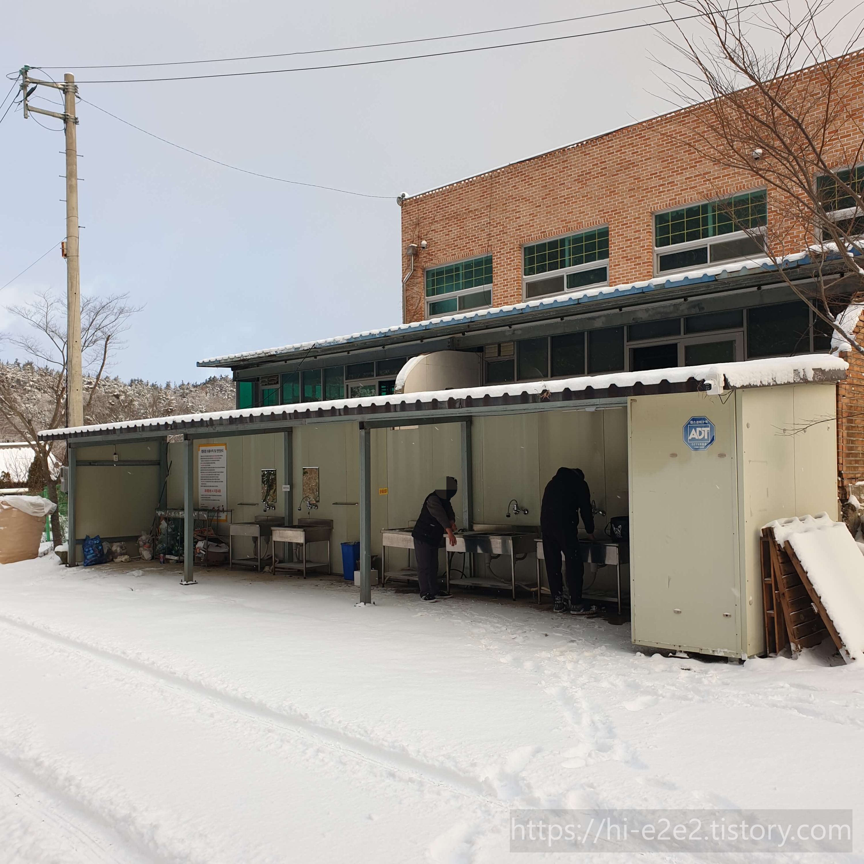 덕룡산캠핑장 개수대