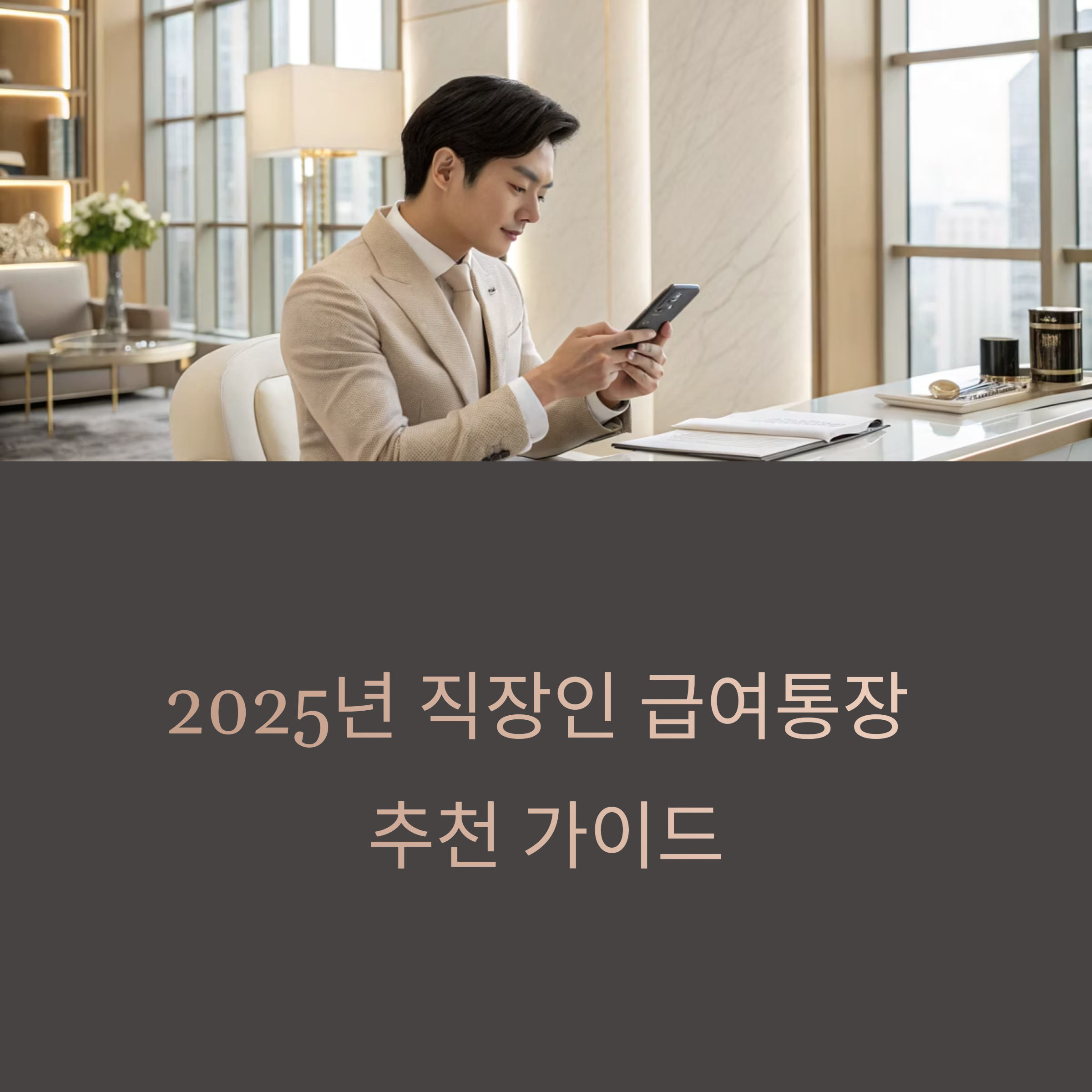 2025 직장인 급여통장 추천