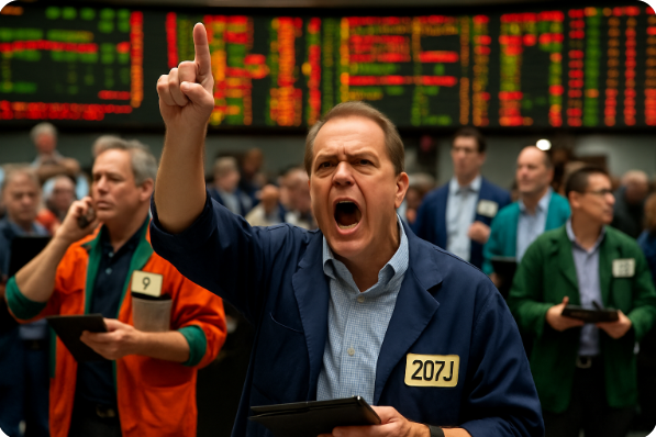 선물옵션 거래현장의 생생한 모습