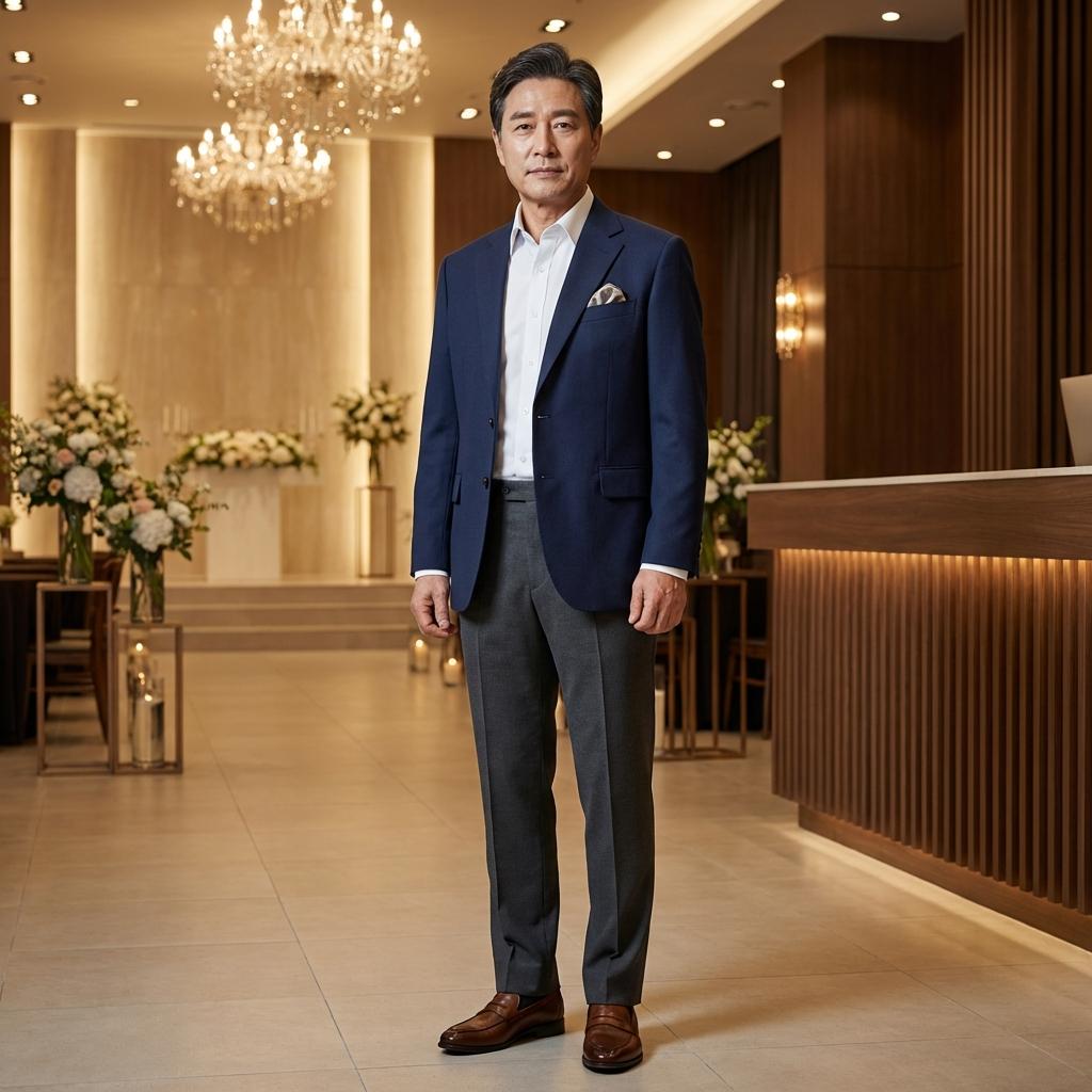 60대 남성 넥타이 없이 세련된 하객 패션 연출법