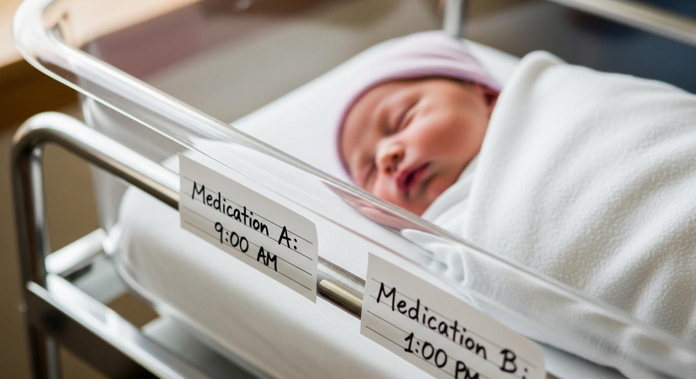 아기 병원약 시간차이