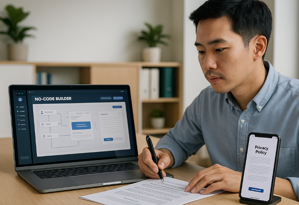 노코드 앱 운영에 대한 계약 조항 검토