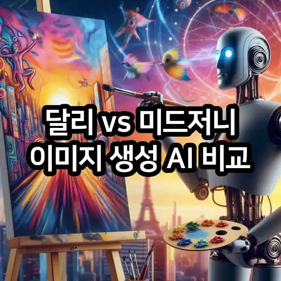 달리 vs 미드저니 이미지 생성 AI 비교