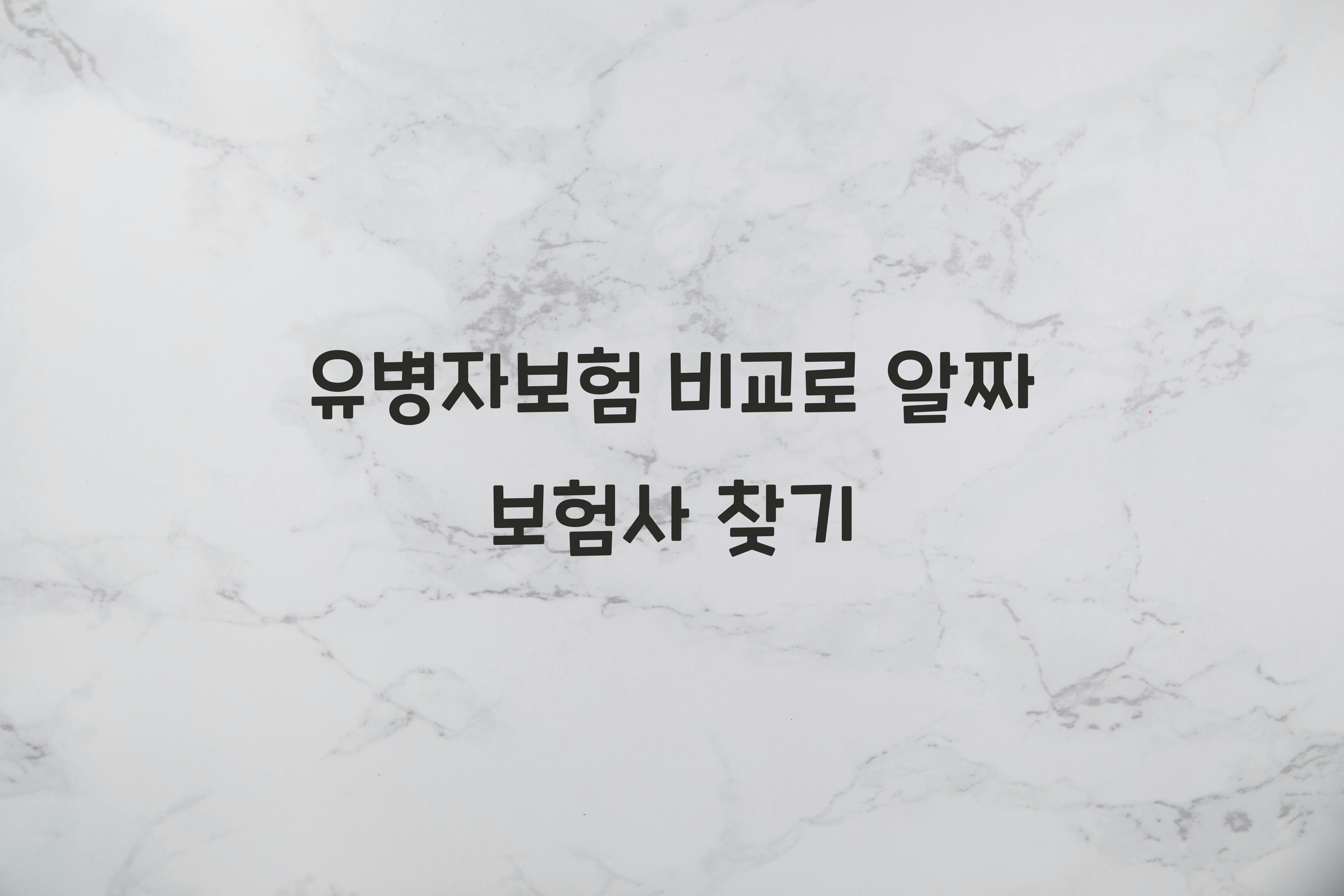 유병자보험 비교