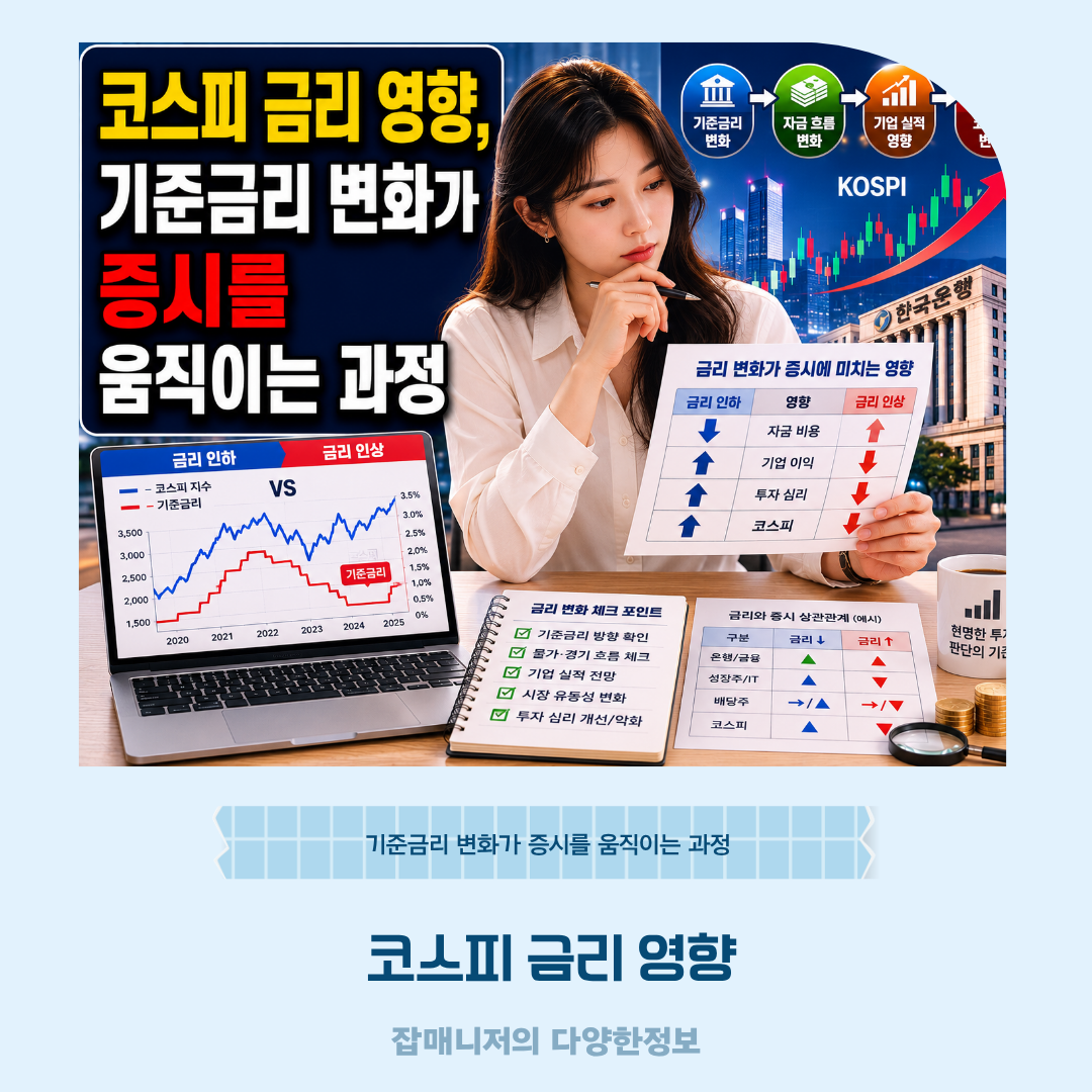 코스피 금리 영향, 기준금리 변화가 증시를 움직이는 과정