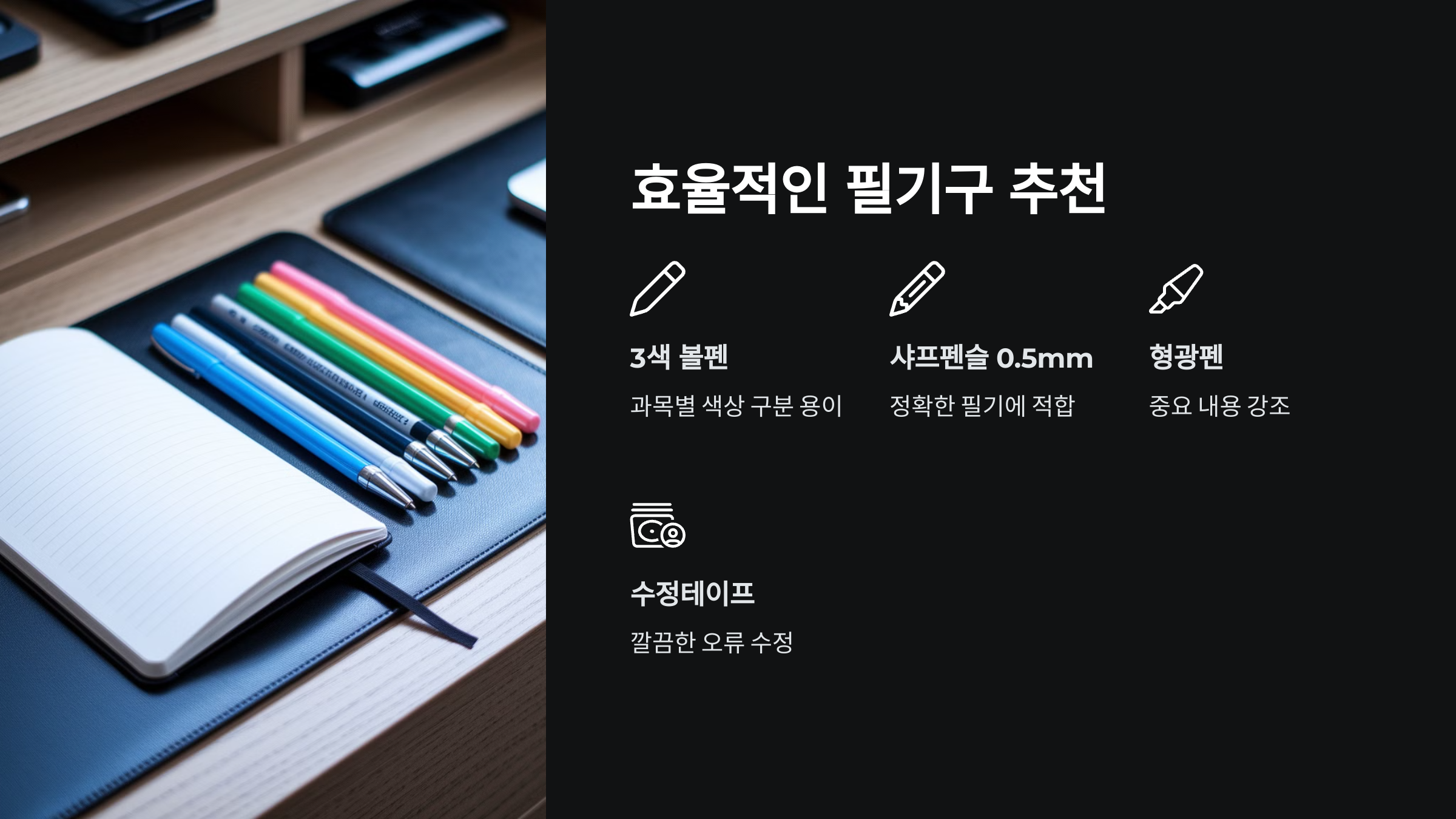 중학생 필수 학용품 추천