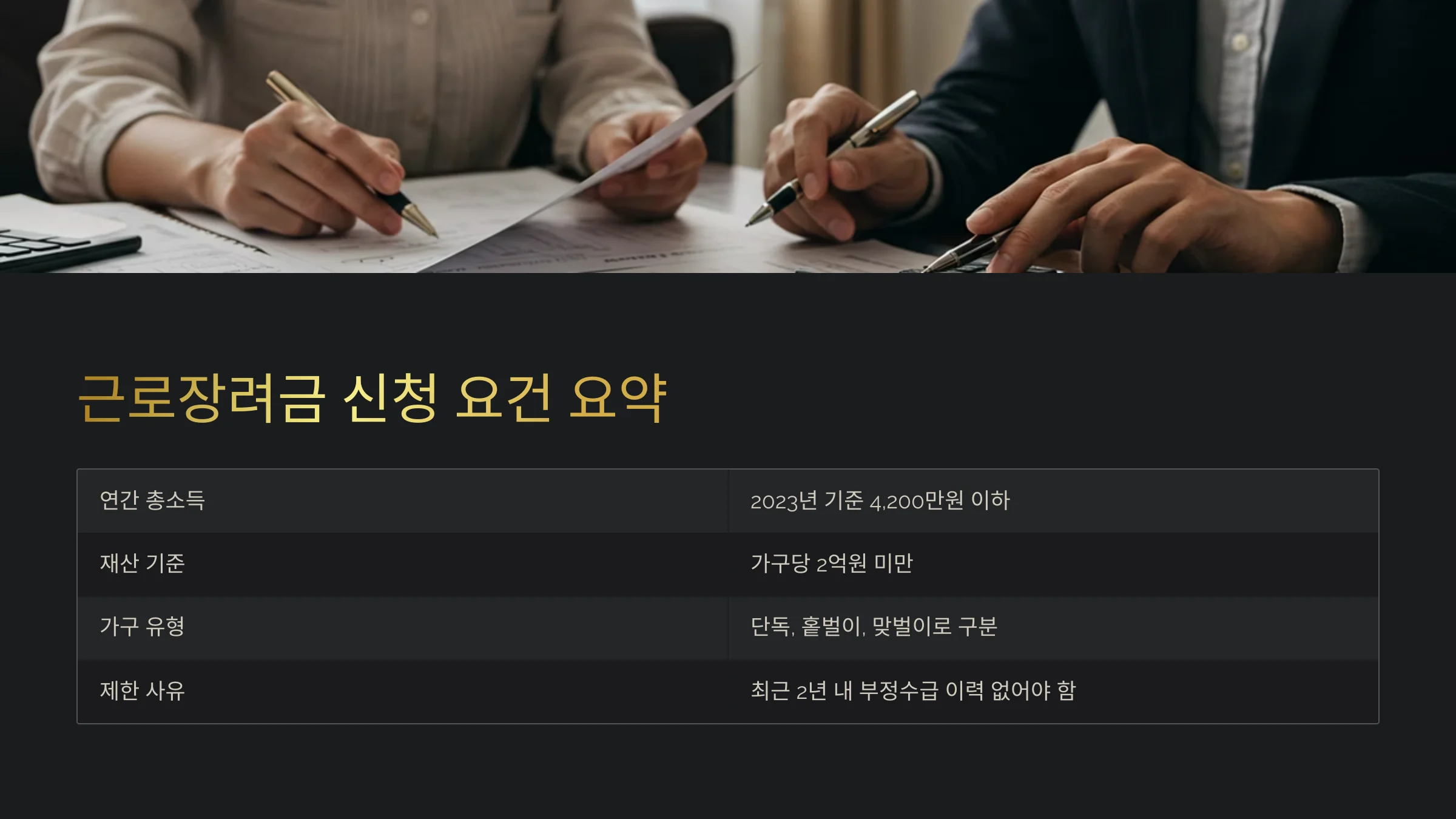 자영업자 근로장려금 수령액