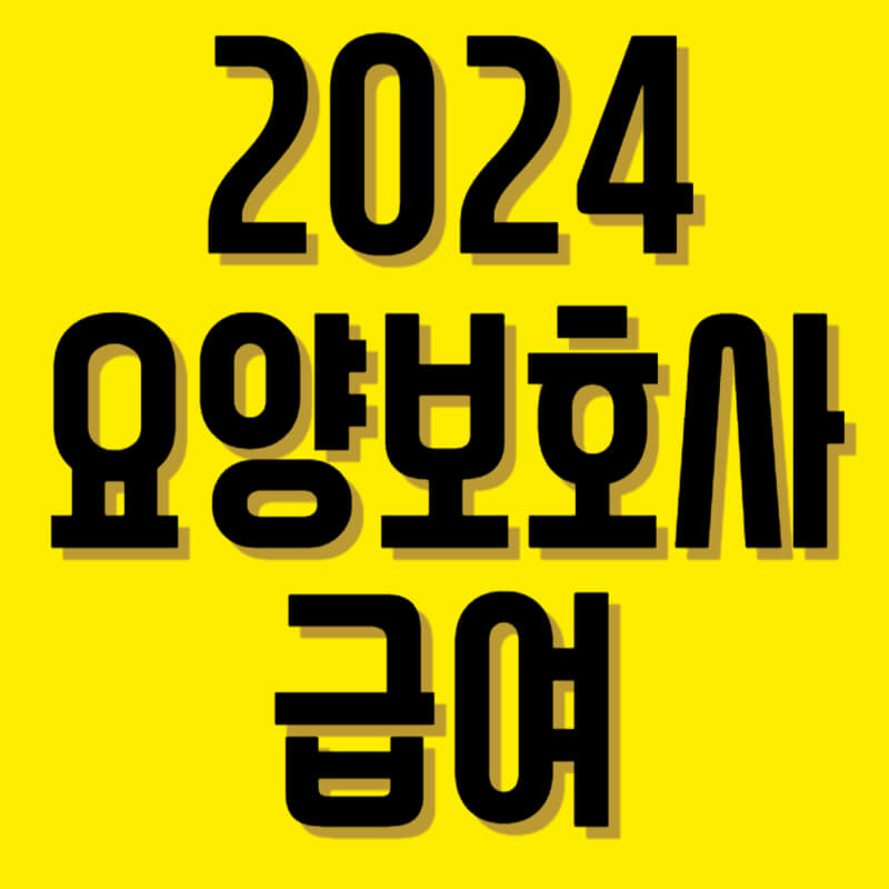 요양보호사급여