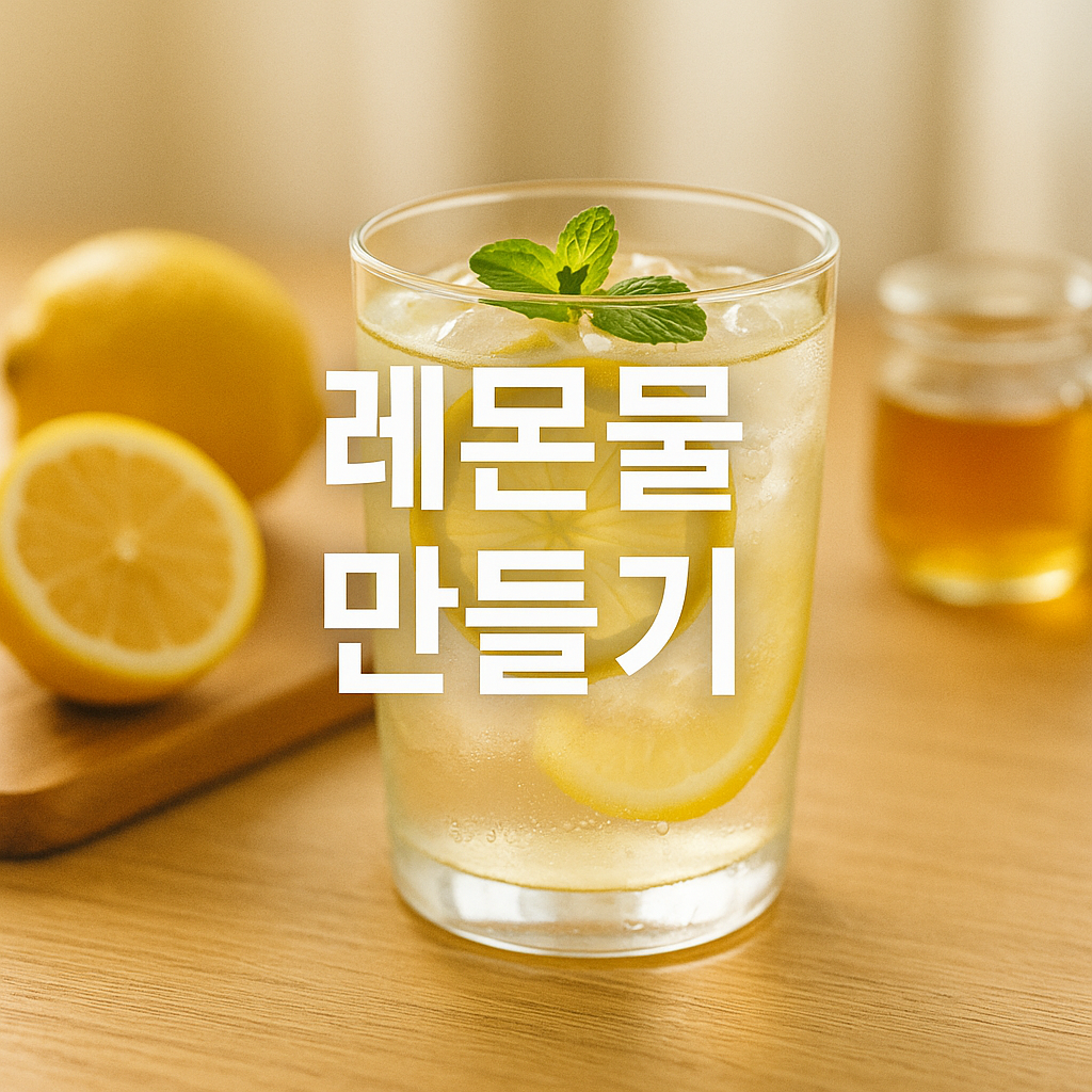 레몬물 만들기