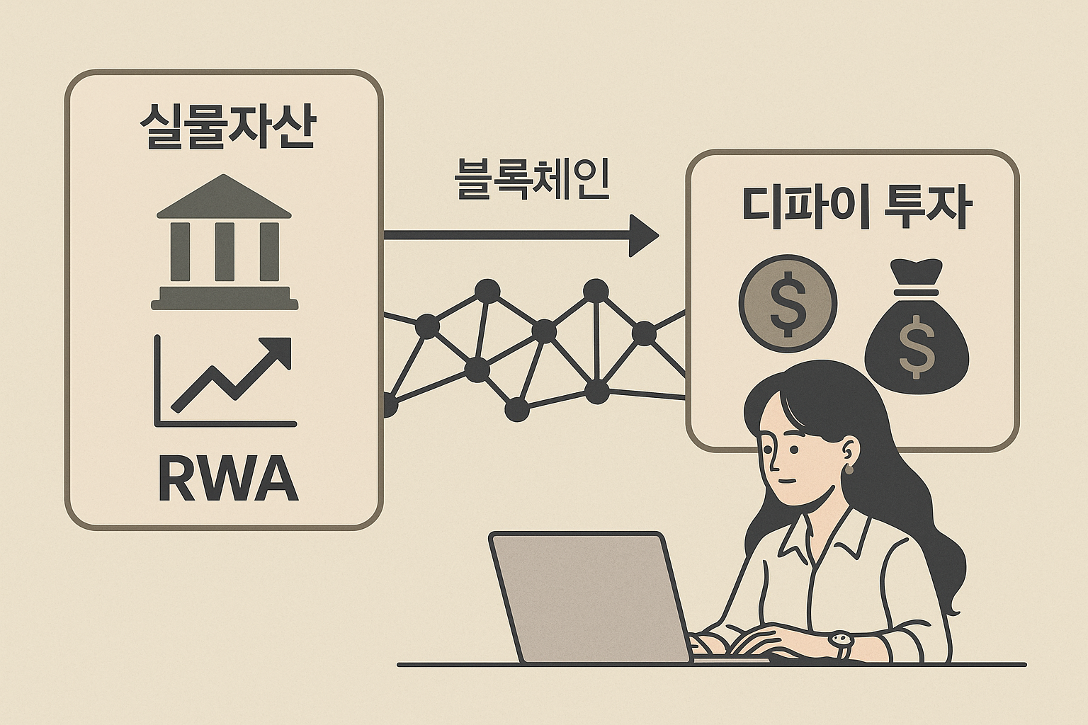 &ldquo;RWA를 통해 전통 금융 자산과 디파이 투자를 연결하는 구조&rdquo;