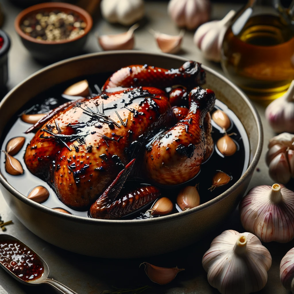 흑마늘 치킨 마리네이드