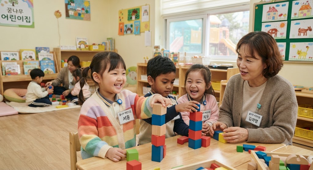 어린이집 장애아반에 편성된 장애아