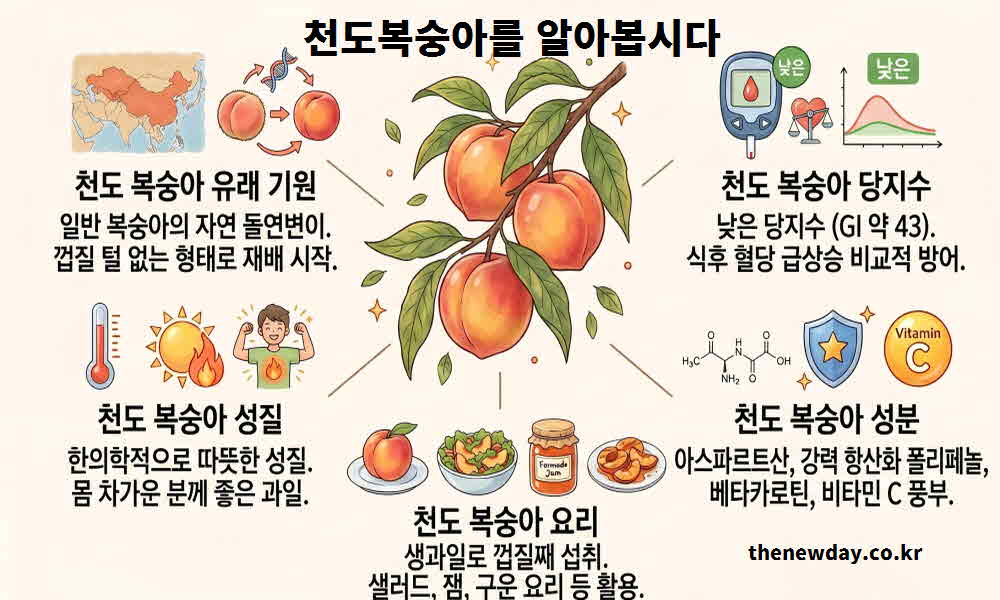 천도 복숭아 효능 유래 기원