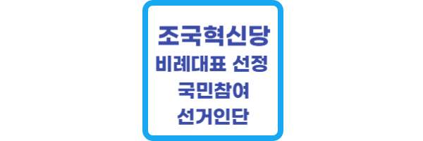 조국혁신당-비례-투표