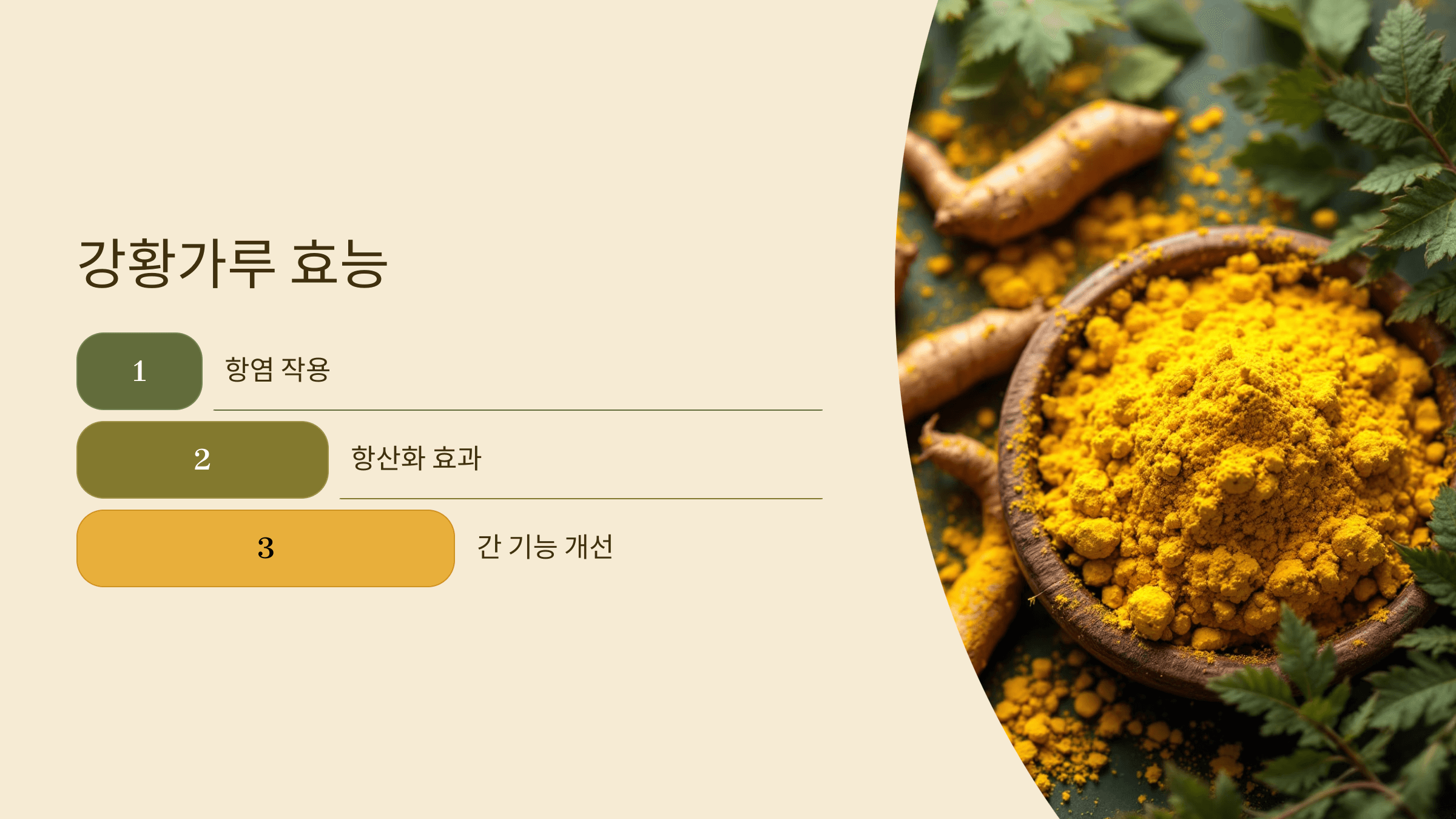 강황가루 사진입니다.