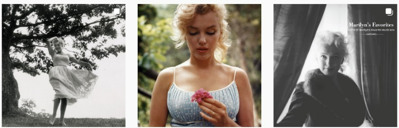 마릴린 먼로 인스타 사진들