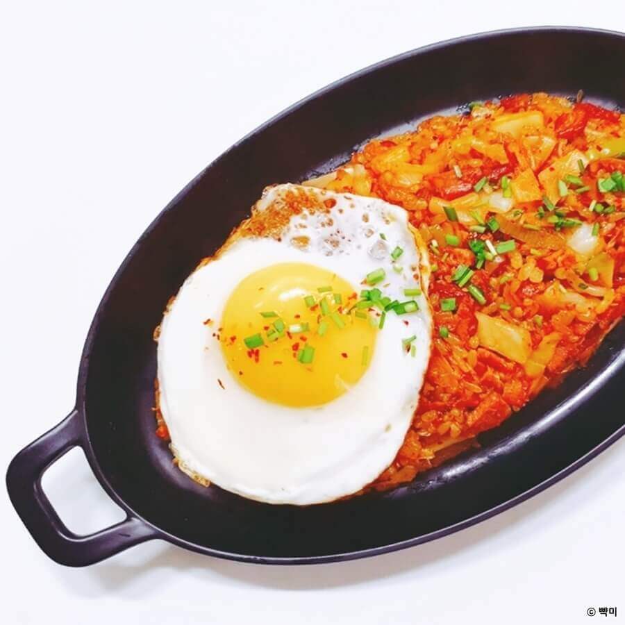 훈제오리 김치볶음밥 다이어트 레시피