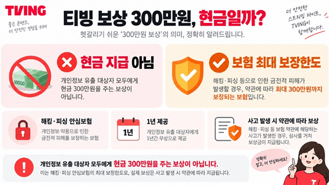 티빙 보상 신청 방법