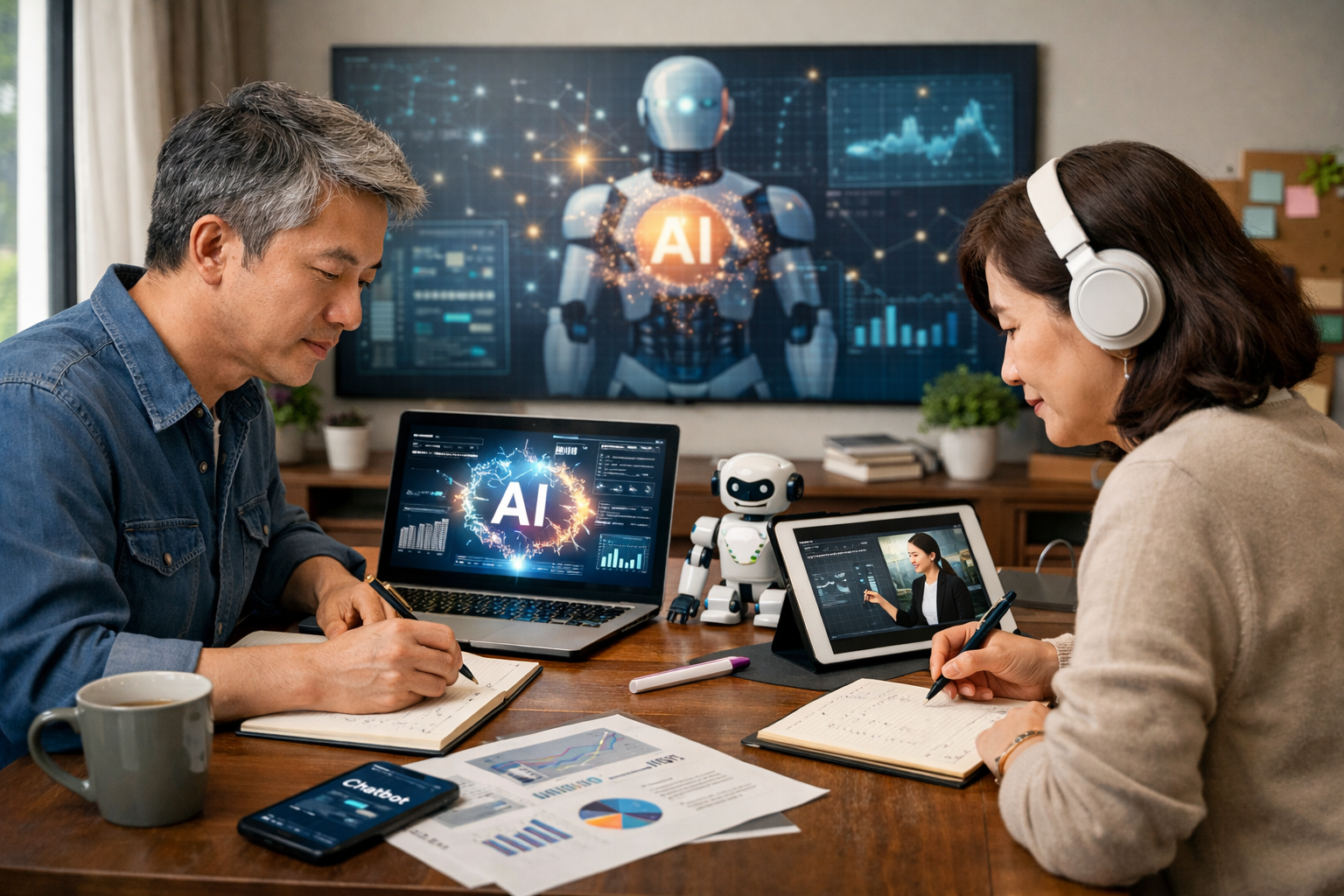 스스로 배우려는 중장년층에게 AI 시대