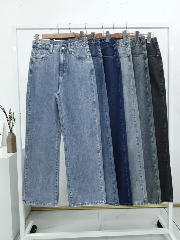 오조이 라방 봄신상 길이 사이즈다양 델리진 6컬러 가을 예쁜핏 청바지 와이드 데님 팬츠