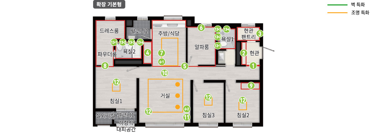 에코텔타시티 중흥S-클래스 에듀리버 - 84C 평면도