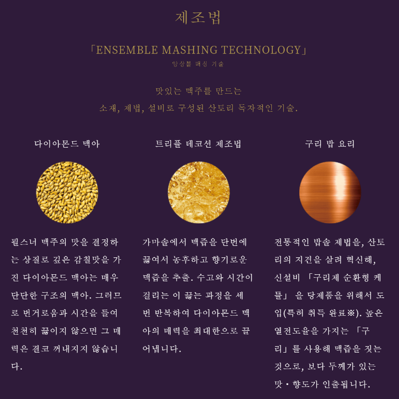 산토리 마스터즈 드림(Master's Dream) 제조