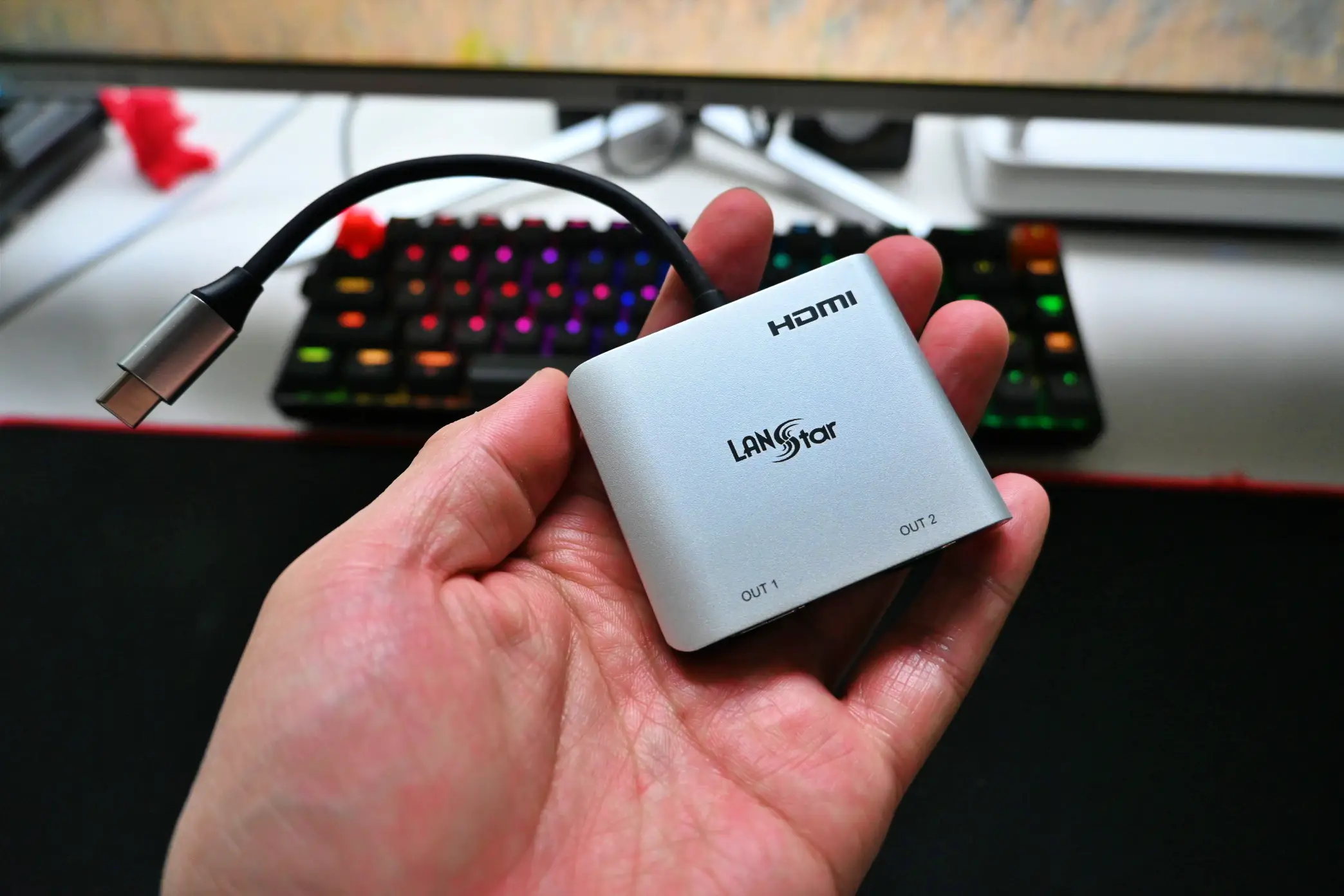 삼성 DEX 도 지원되는 랜스타 듀얼 분배 확장 컨버터 후기 사진 2