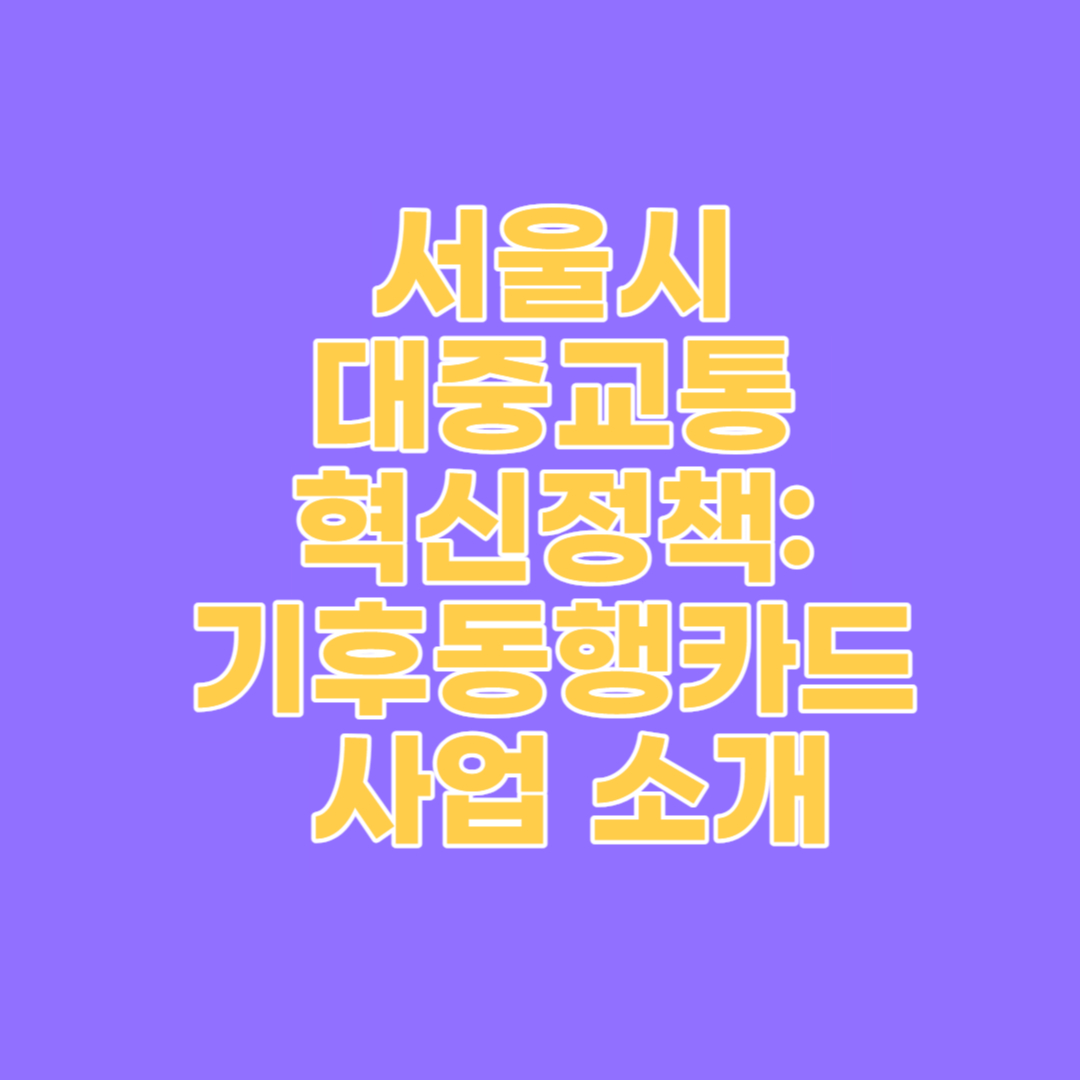 기후동행카드