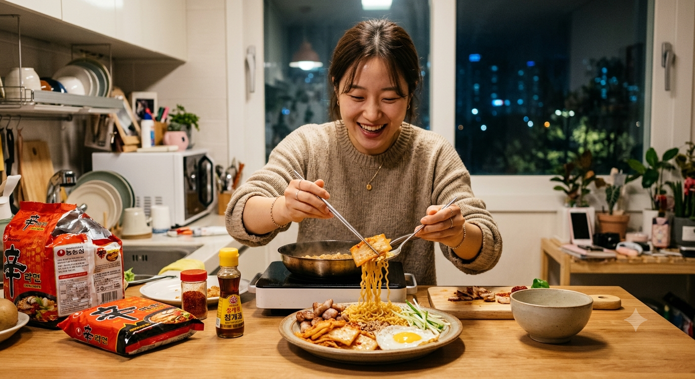 간단한 야식 만들기