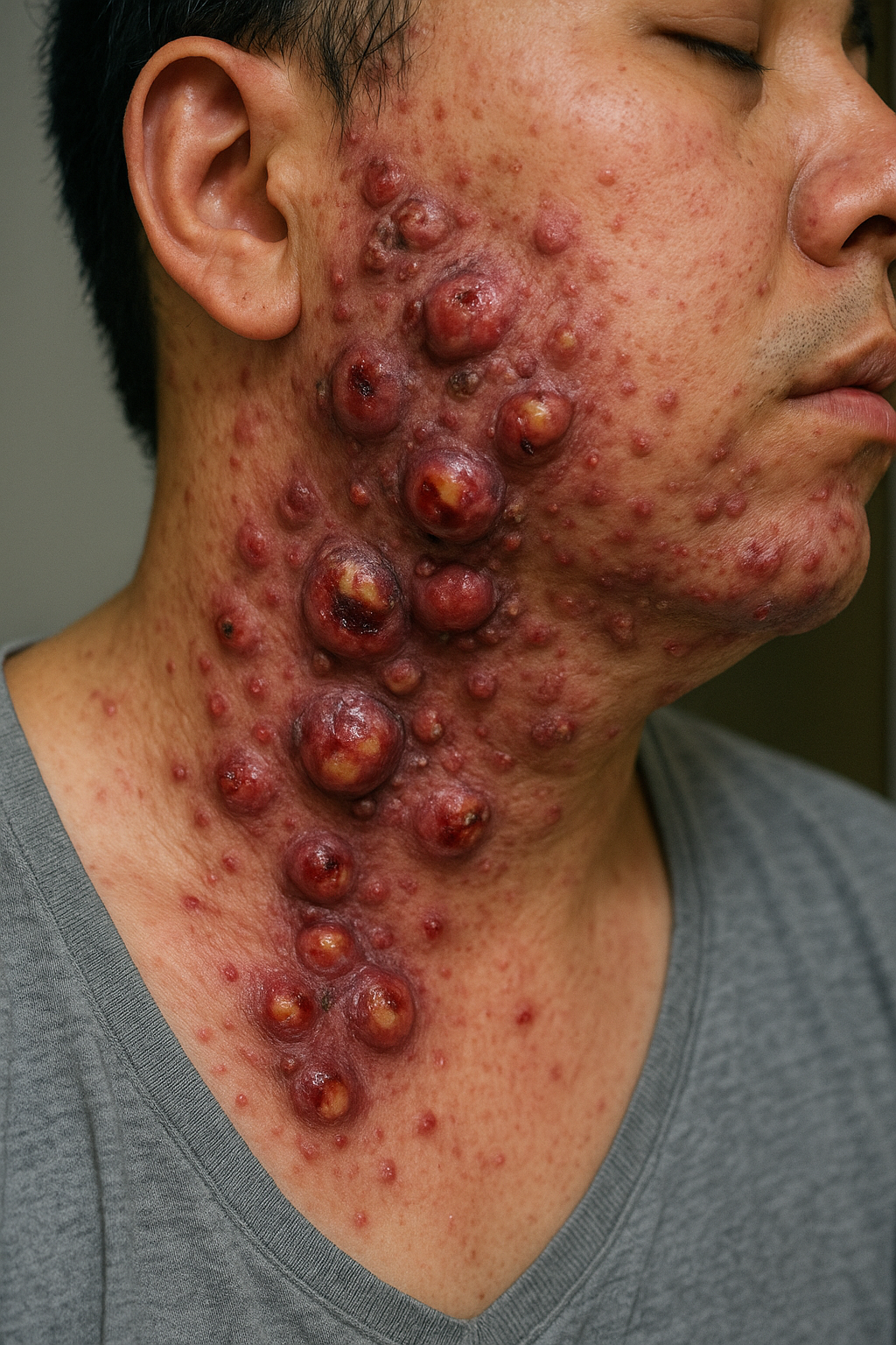 화농성 한선염의 모습