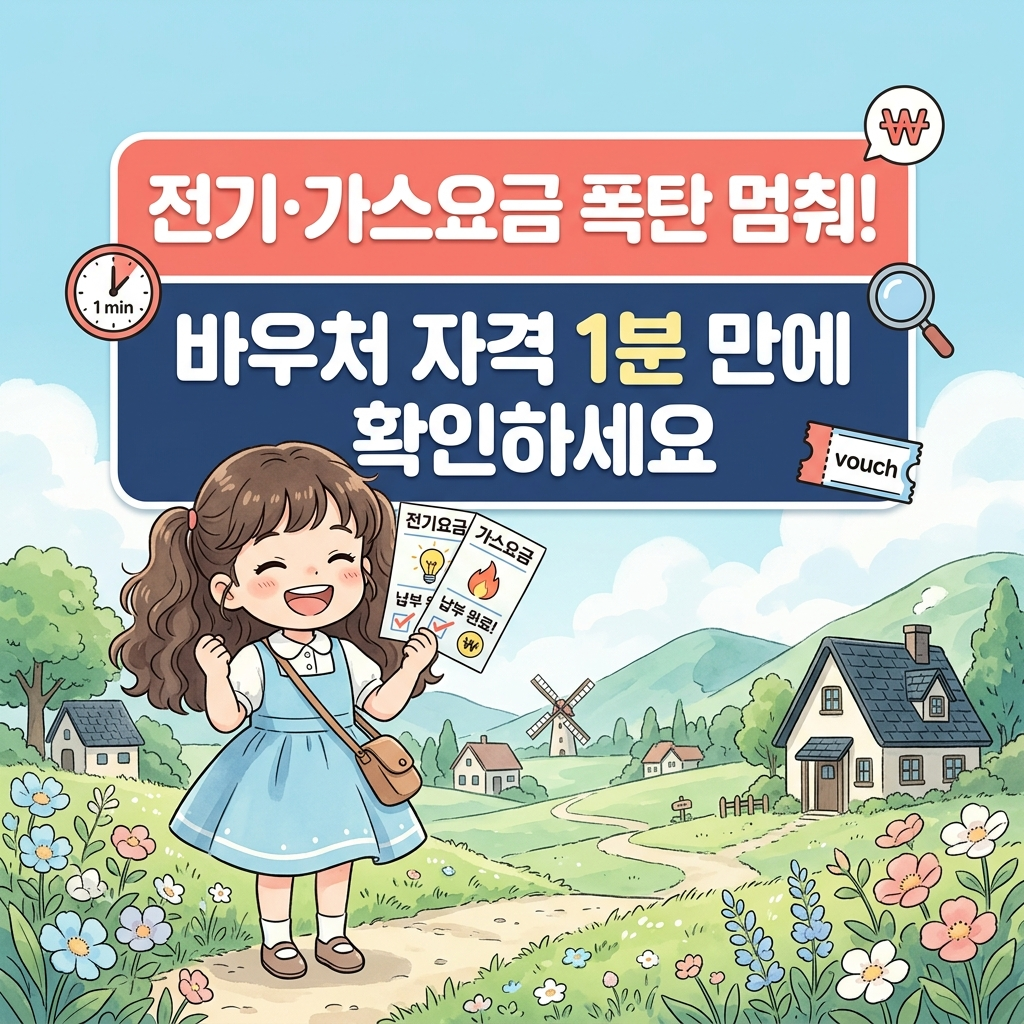 2026년 에너지바우처 신청대상 및 소득기준 확인 방법