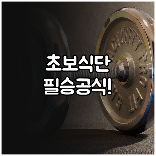 성공적인 다이어트와 근육 회복을 위한..