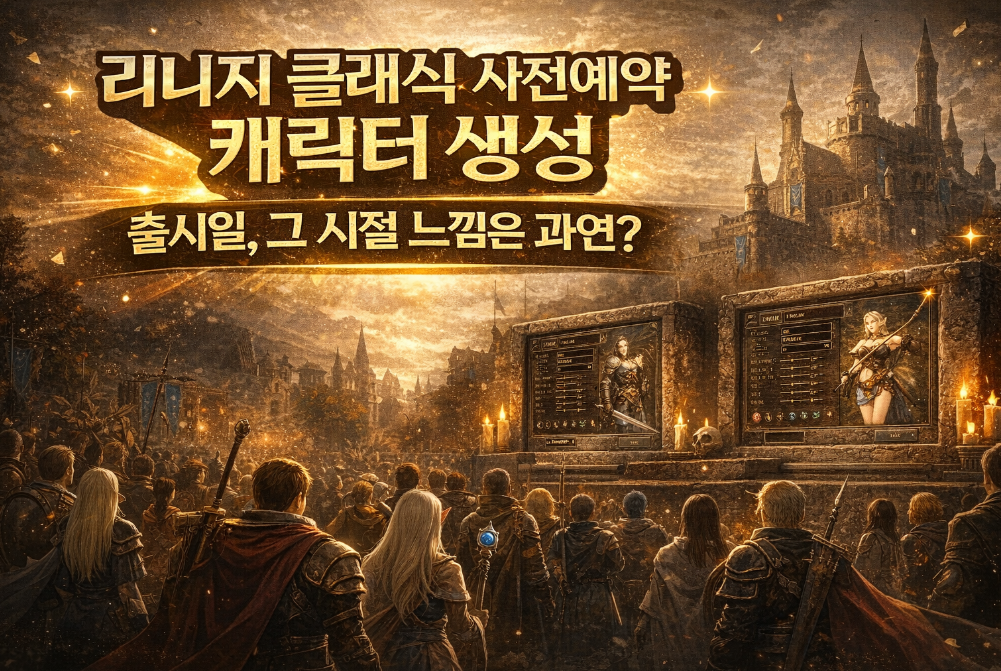 리니지 클래식 사전예약 완벽 가이드, 추억 그대로일까?