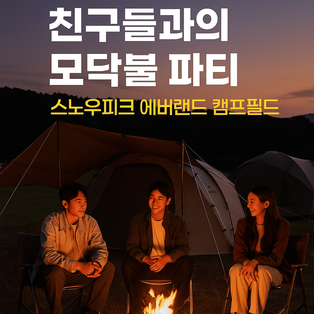 스노우피크 캠프필드에서 즐기는 고급스러운 프리미엄 캠핑