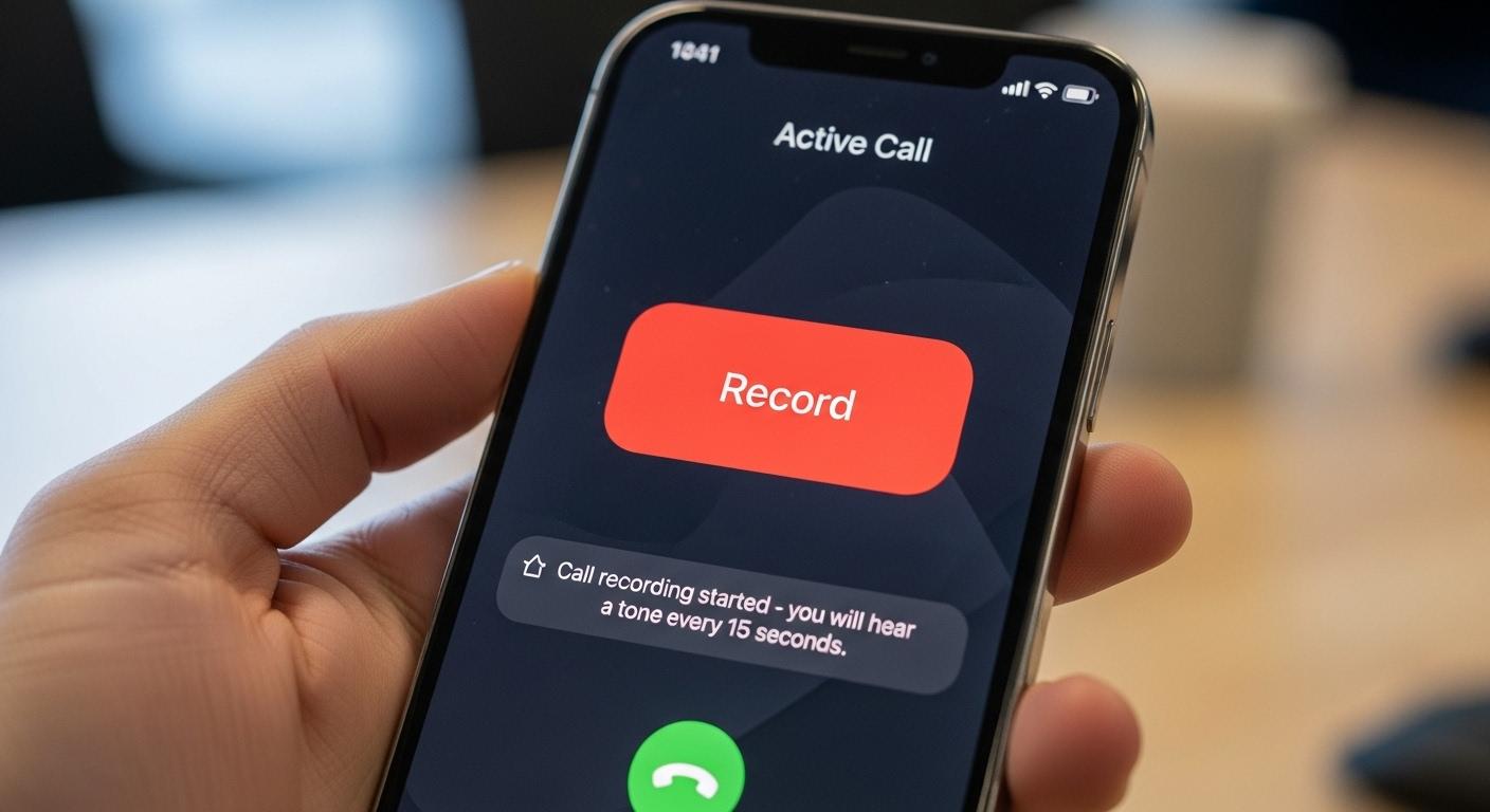 아이폰 통화녹음 알림 소리