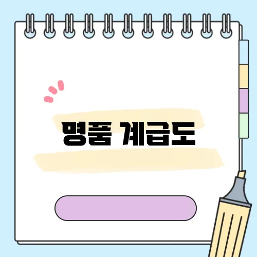 명품 계급도