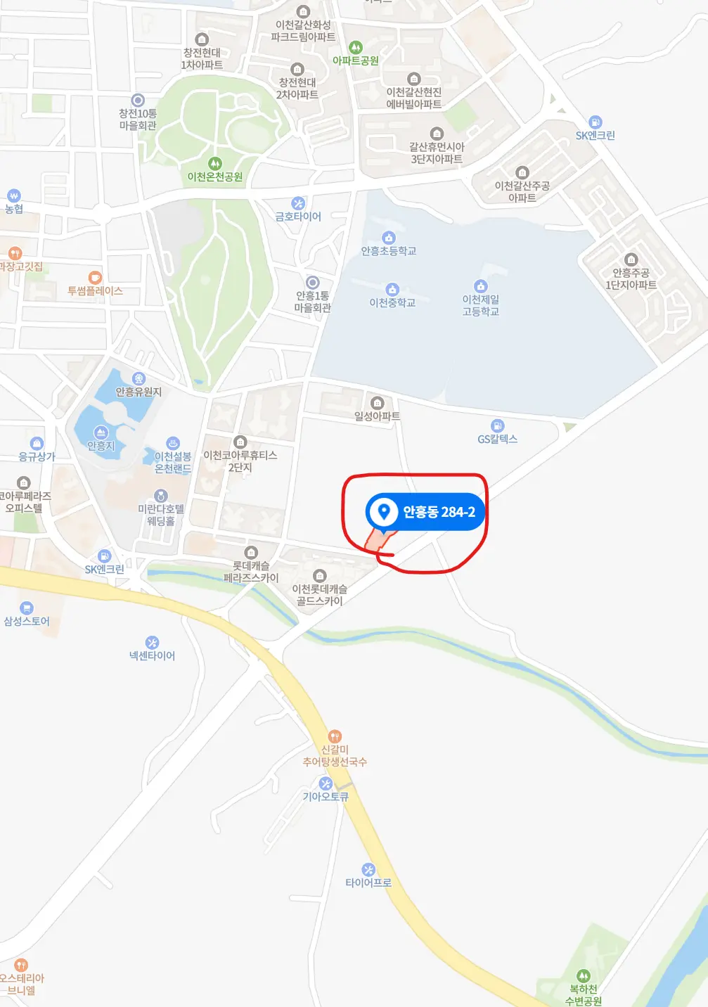 이천롯데캐슬센트럴페라즈스카이 위치