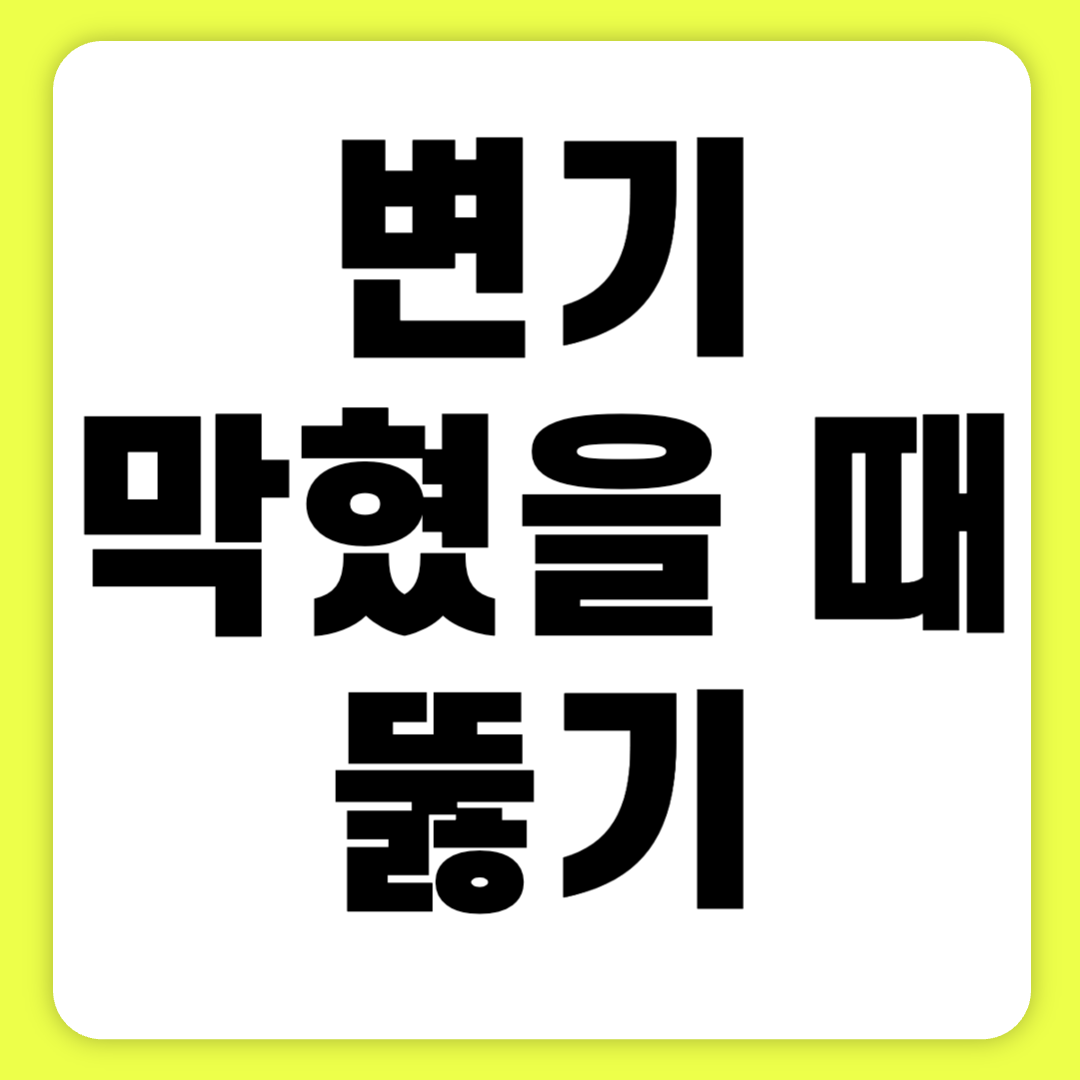 변기 막혔을 때 3분 만에 뚫는 방법 바로 확인하기