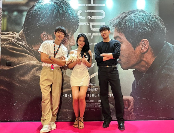 &#39;화란&#39; 송중기&#44; 김형서(비비)&#44; 홍사빈 [사진=플러스엠 엔터테인먼트]