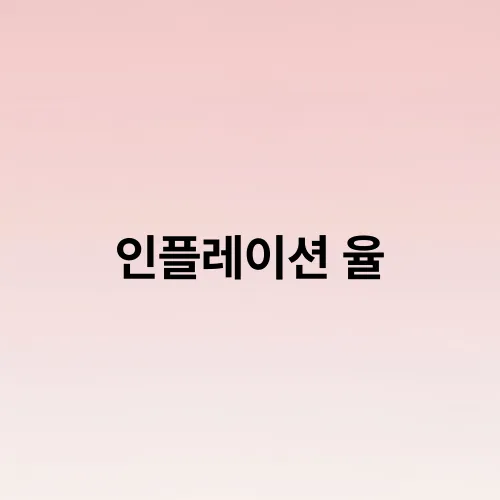 인플레이션 율