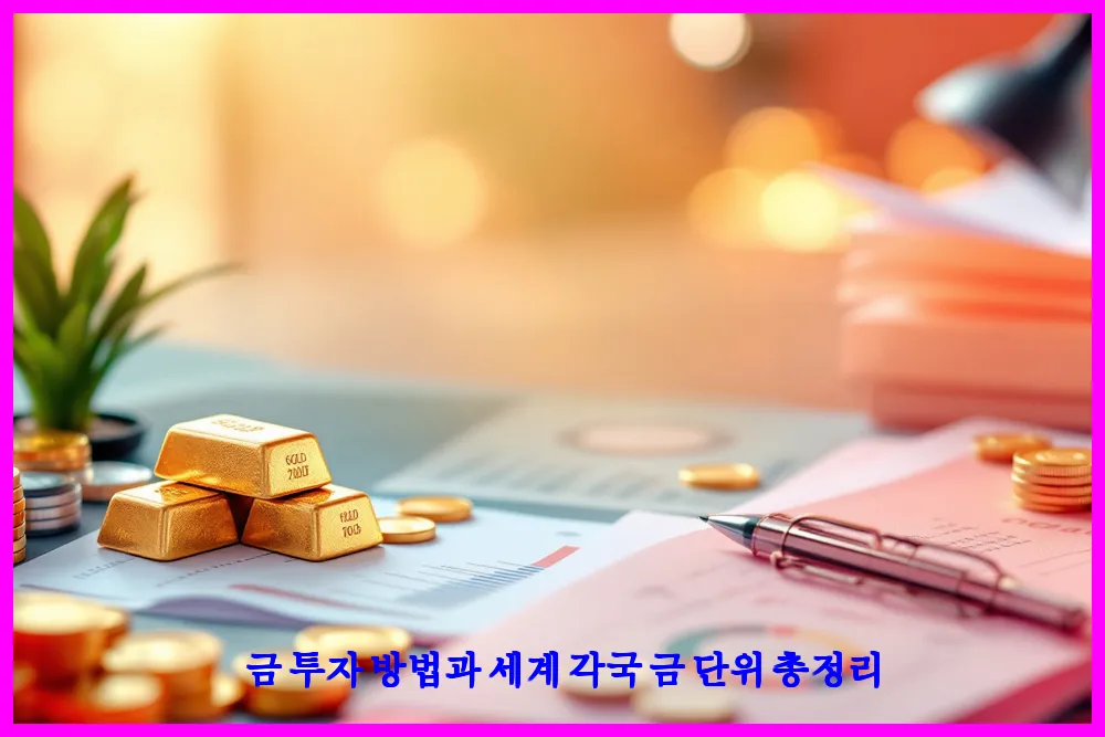 금 투자 방법과 세계 각국 금 단위 총정리