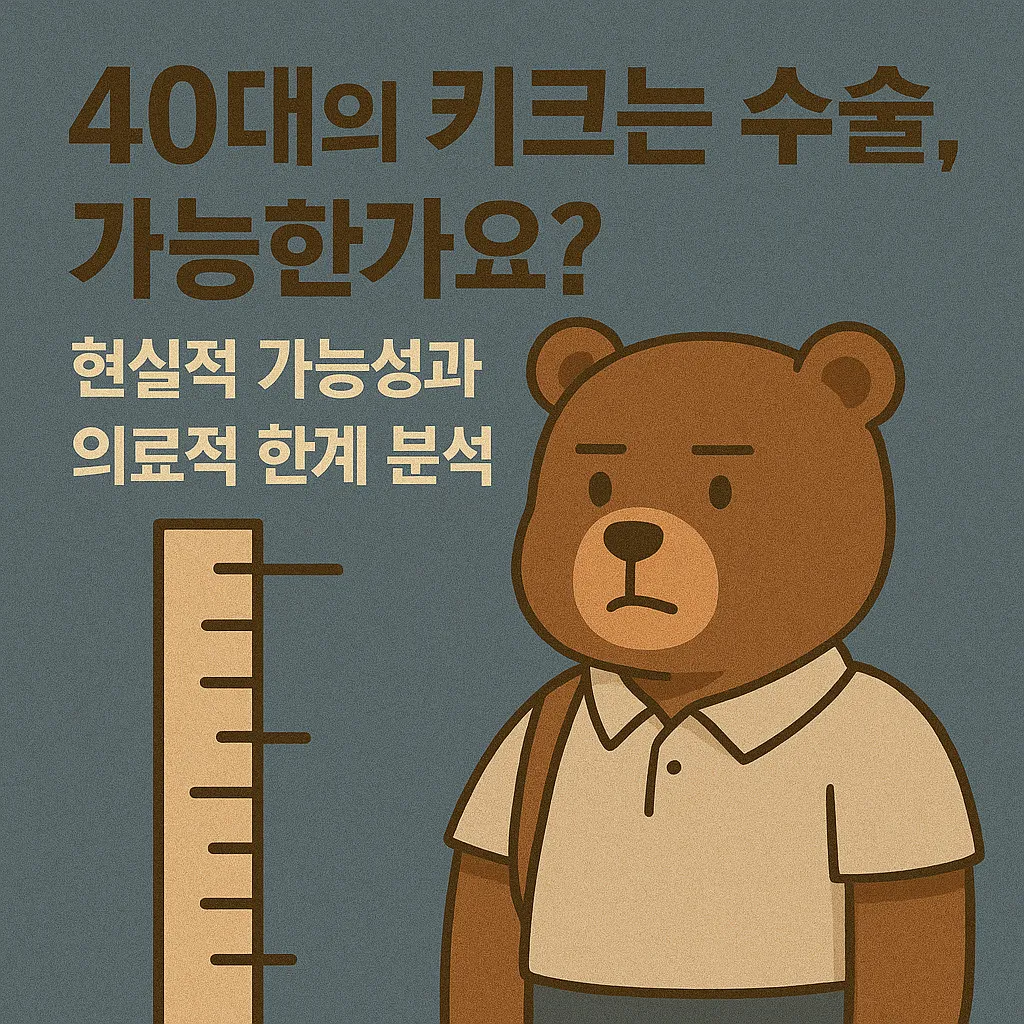 40대의 키크는 수술, 가능한가요? 현실적 가능성과 의료적 한계 분석