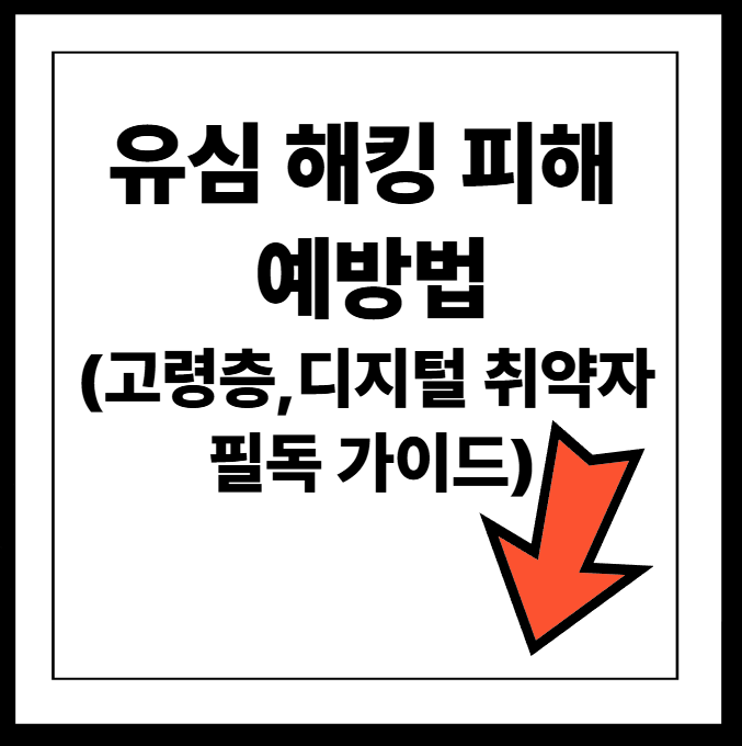 유심 해킹 피해 예방법 5가지, 고령층/디지털 취약자 가이드