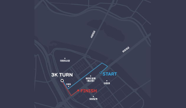 3km Fun Run vs 10km Sprint 코스