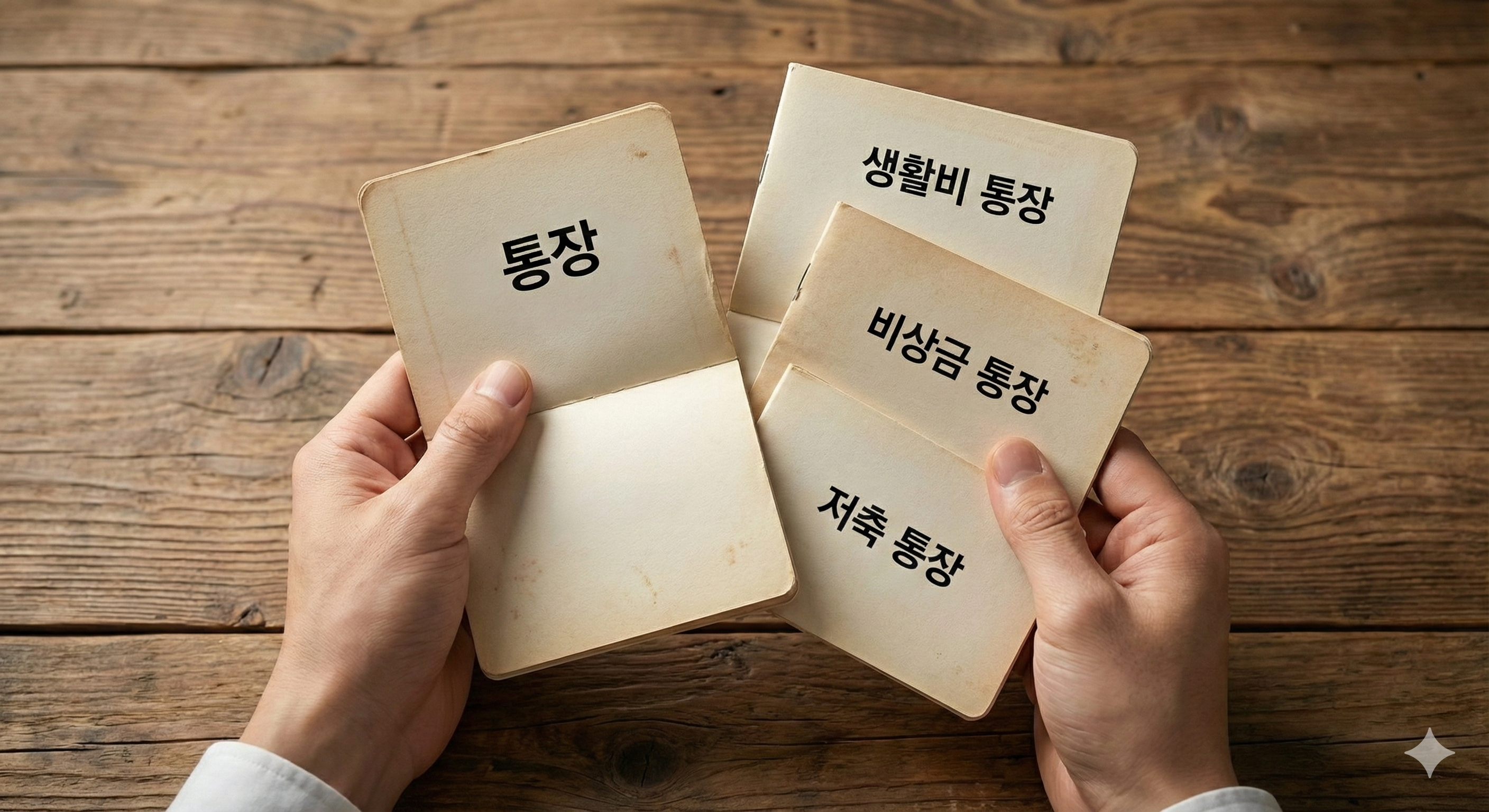 &ldquo;고정지출&middot;생활비&middot;저축&middot;비상금으로 나눈 4통장 관리법 다이어그램&rdquo; &ldquo;통장 쪼개기 방법을 보여주는 예산 분배 이미지&rdquo; &ldquo;여러 개의 통장으로 돈을 분리하는 재테크 구조도&rdquo; &ldquo;개념적으로 설명한 통장 쪼개기와 월급 자동 배분 시스템 이미지&rdquo; &ldquo;4통장 재테크 전략을 시각화한 금융 관리 그림&rdquo;