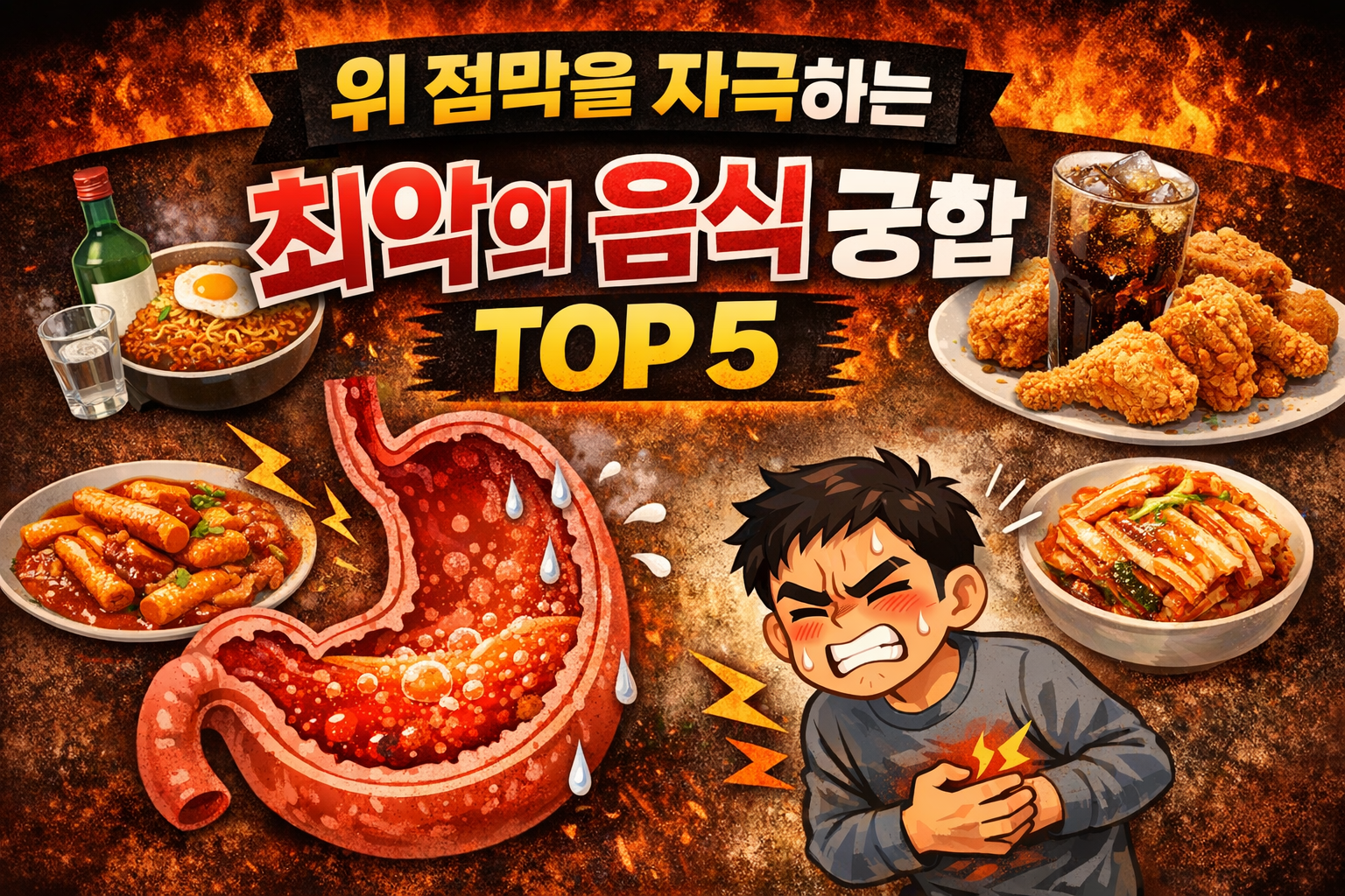 위 점막을 손상시키는 음식 궁합