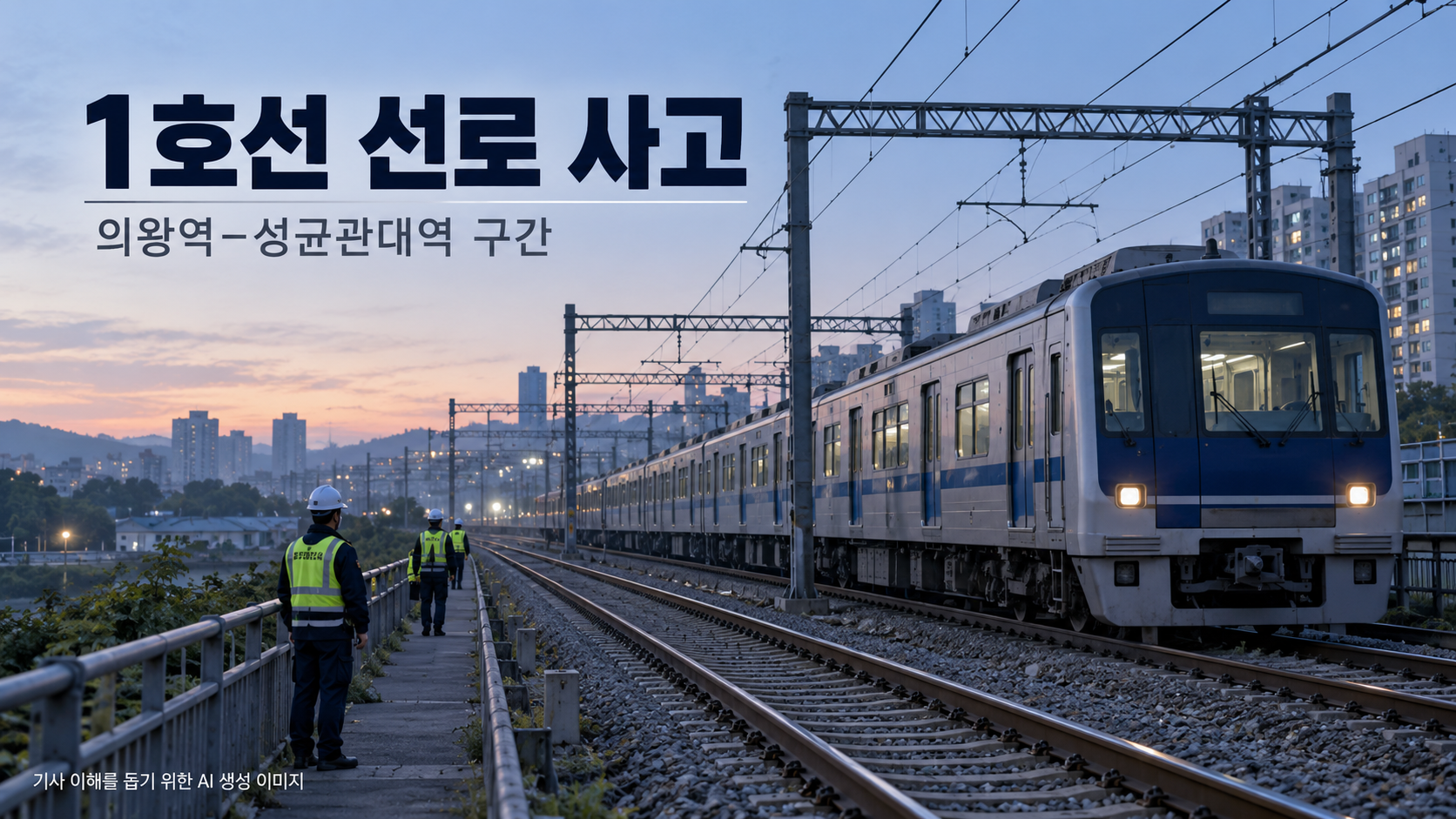 1호선 의왕역∼성균관대역 선로 사고