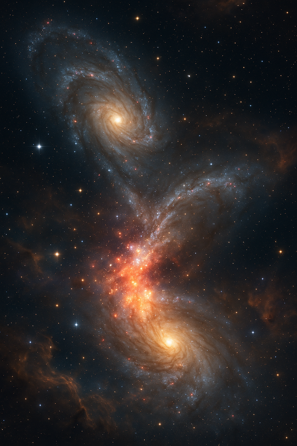 은하 간 상호작용으로 인한 별 탄생 현상: 충돌 속에서 피어나는 우주의 생명