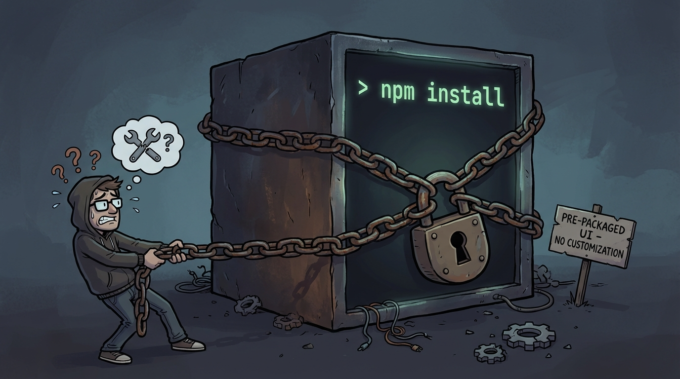 기존 npm install 방식의 UI 라이브러리가 가진 커스터마이징의 한계
