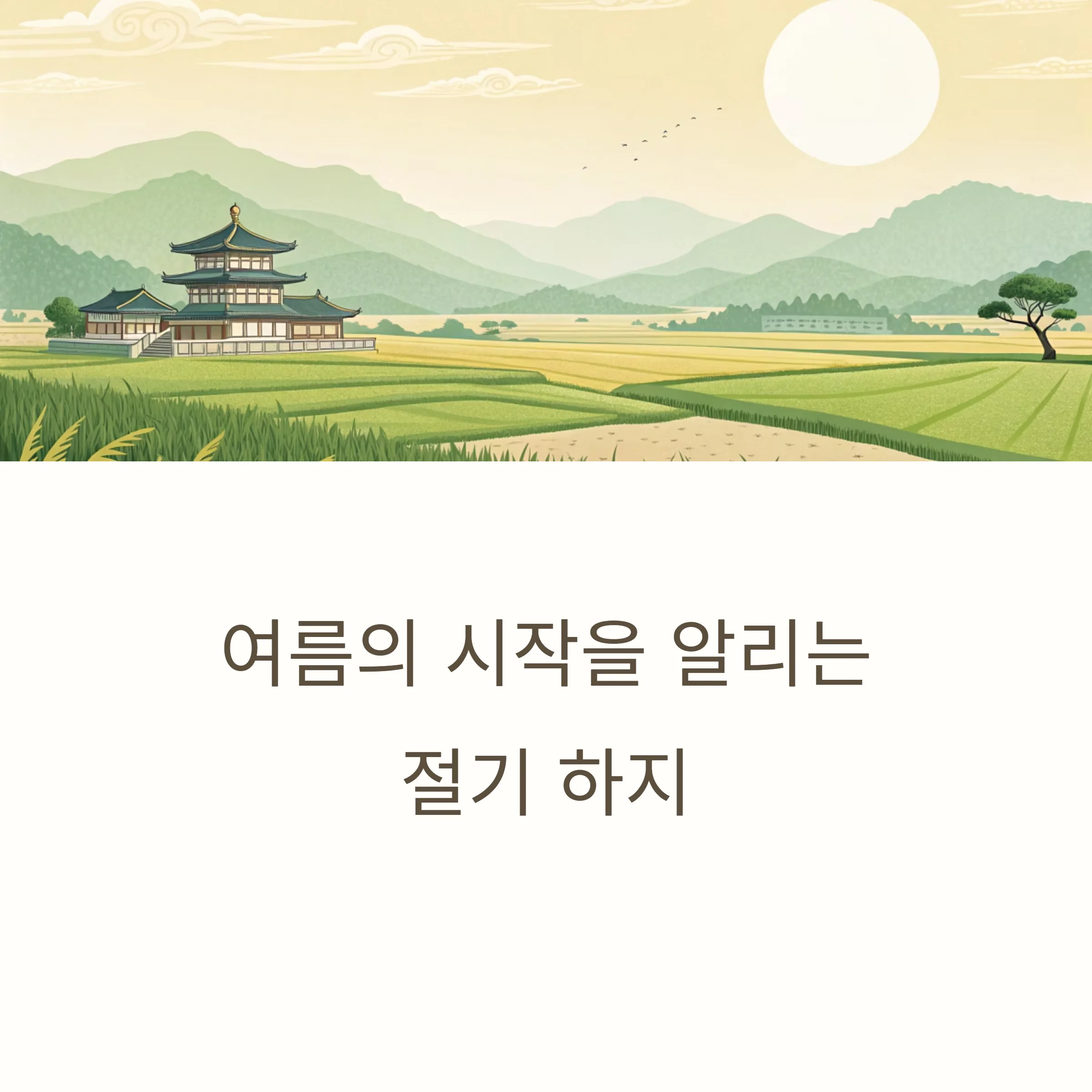 절기-하지